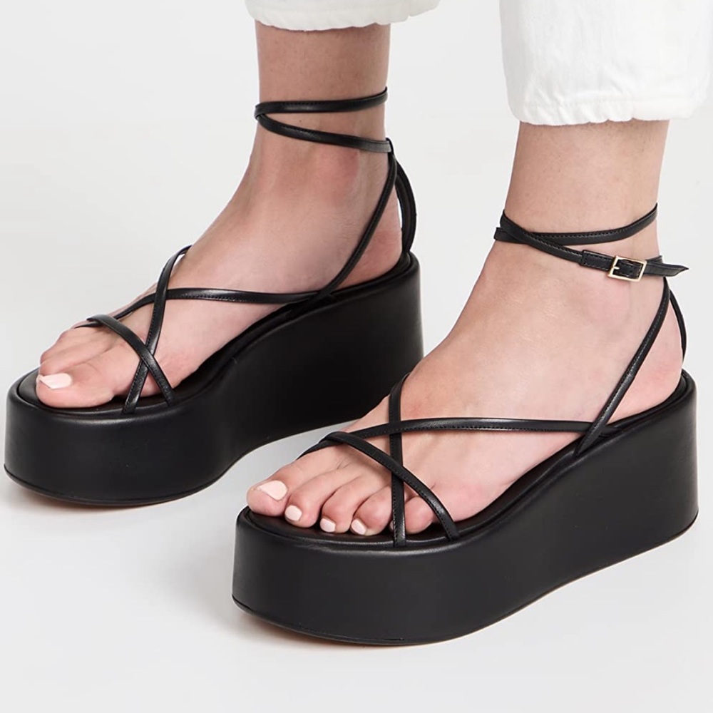 NWT ATP Atelier Nole Black Napa Platform
